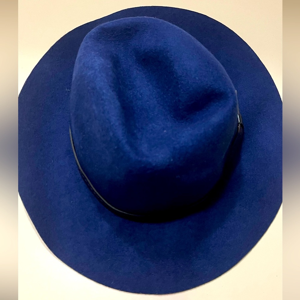 Steve Madden blue fedora hat